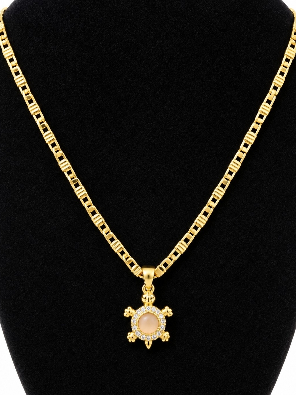 Gold Turtle Pendant Necklace - Women Jewelry
